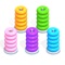 Color Hoop Stack is a classic addictive sort puzzle game