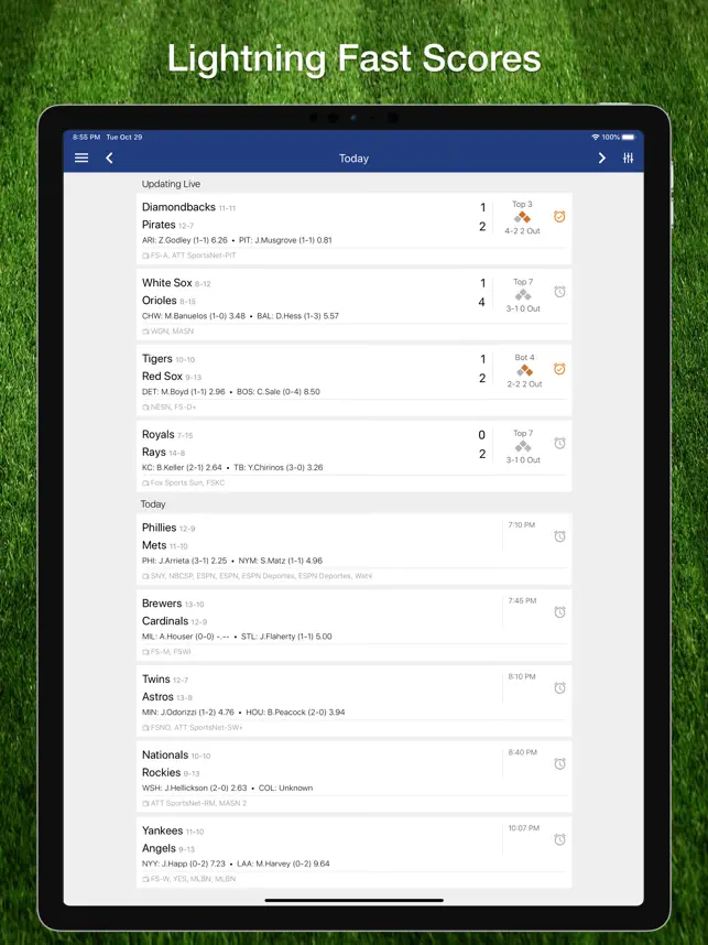 Imágen 1 Scores App: for MLB Béisbol iphone