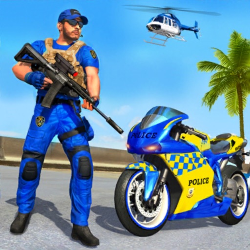 Police Bike Gangster Chase 3D Icon