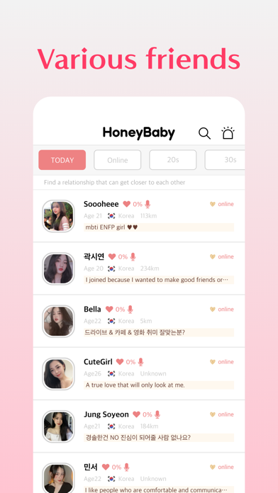 HoneyBaby - Talk and date screenshot 4