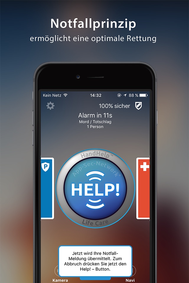 HandHelp-Life Care Notruf App screenshot 2