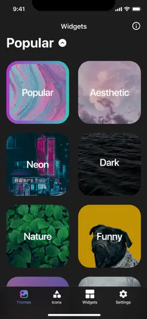 Captura 10 App. Themes: Aesthetic Iconas iphone