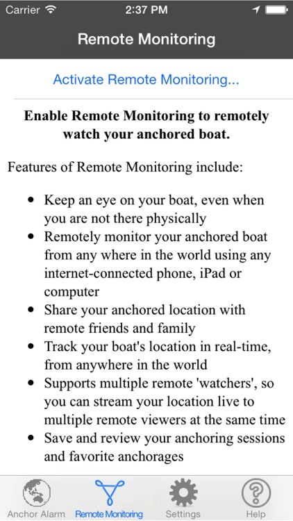 Anchor Alarm for Boaters