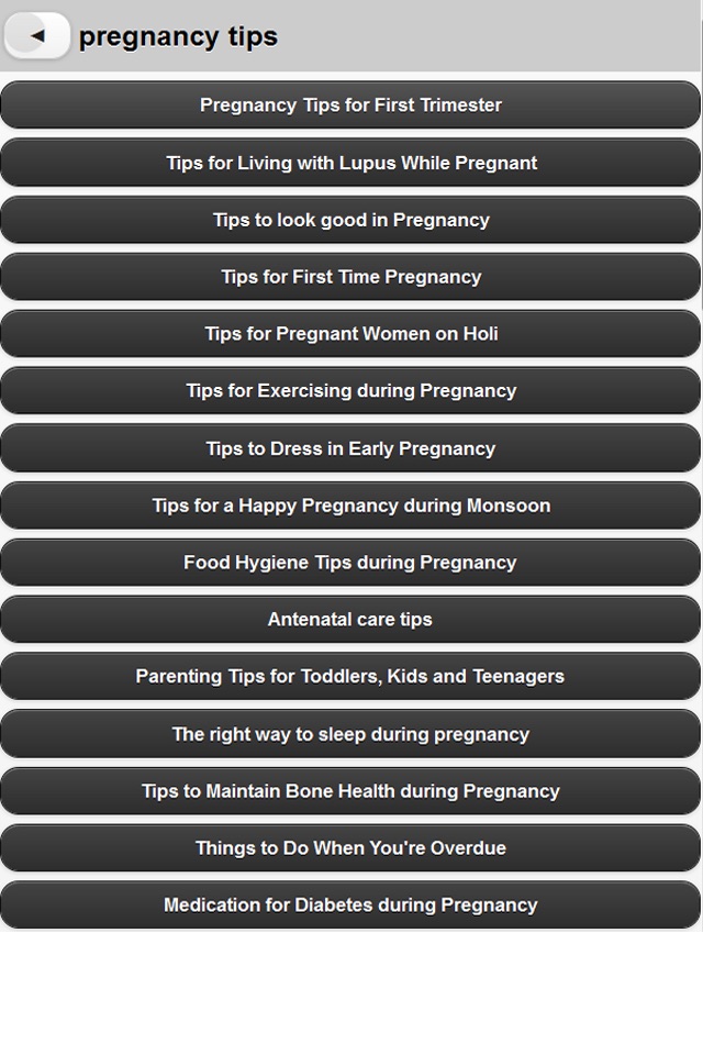 Pregnancy care guide screenshot 3