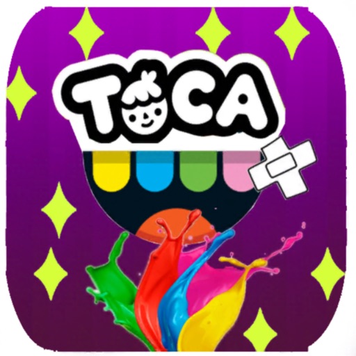 The Toca Coloring Life Mood iOS App