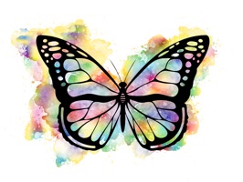 Watercolor Butterfly Stickers