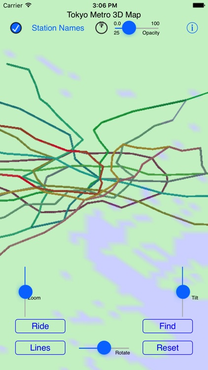 Tokyo Subway 3D Map