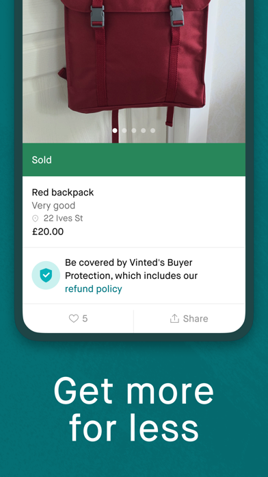 Vinted: Buy and sell preloved app screenshot 4 by Vinted Limited - appdatabase.net