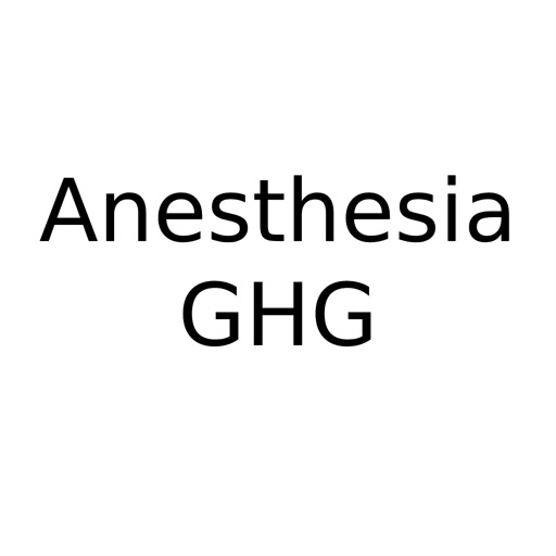 Anesthesia GHG