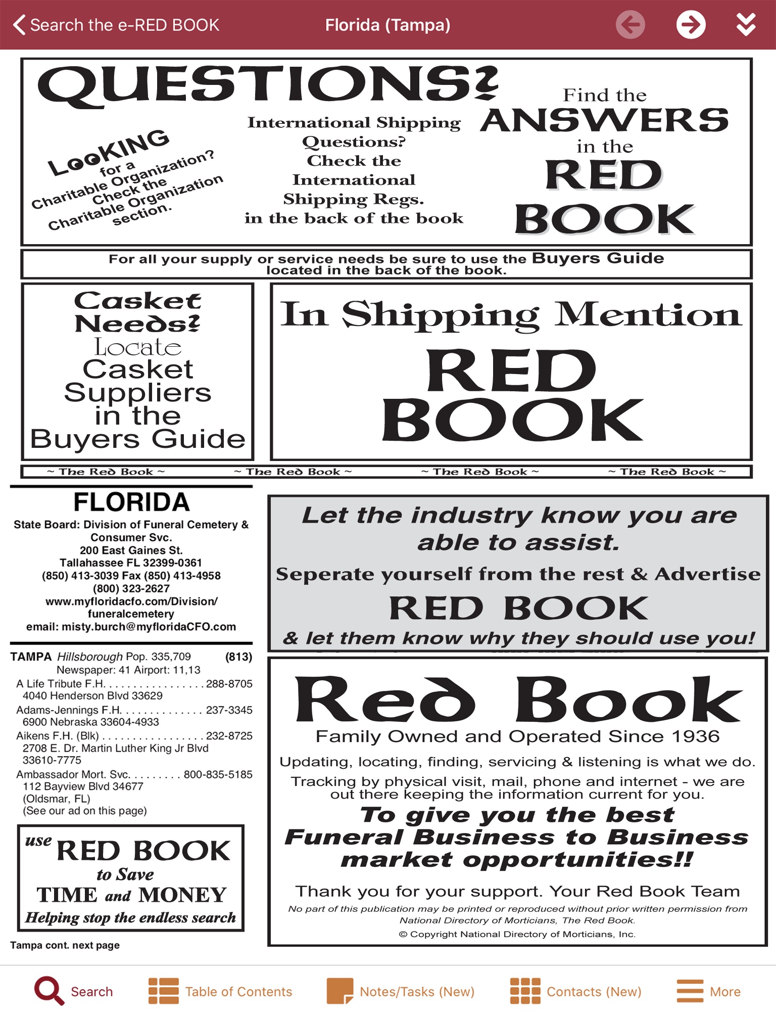 Red Book Funeral Directory screenshot 2