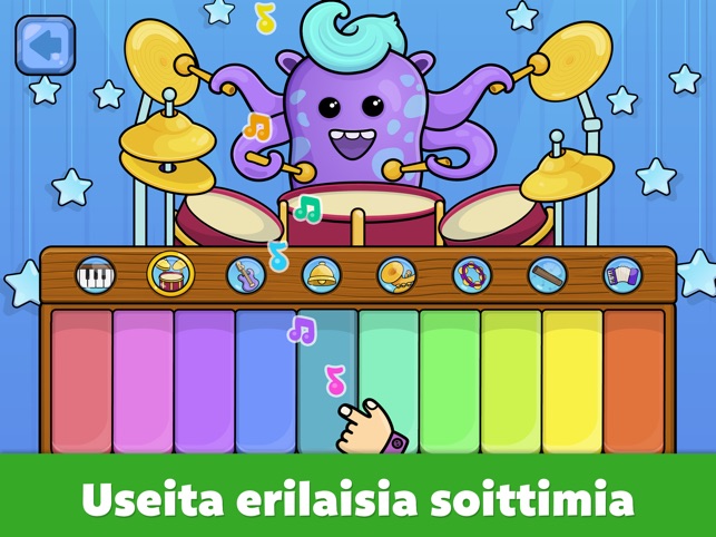 Piano ja musiikki lasten pelit App Storessa