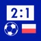 Live Scores for Ekstraklasa 2022/2023 is the app that will allow you to follow the matches of Football Championship in Poland, even you do not have possibility to watch TV or live stream