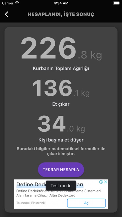 Kurbanlık Kilo Hesaplama PRO screenshot-4