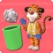 Waste Master simulates the scene of garbage classification with our cute animation character Tiger the Sweeper