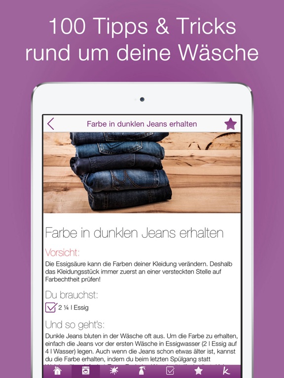 100 Tipps für deine Wäsche PRO Screenshots