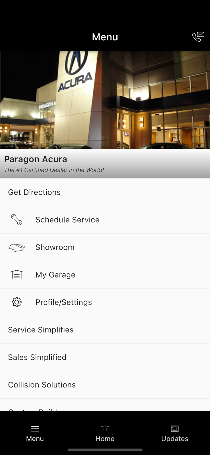 Paragon Acura DealerApp