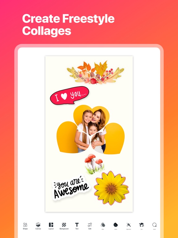 Collage Maker - LiveCollage iPad app afbeelding 8