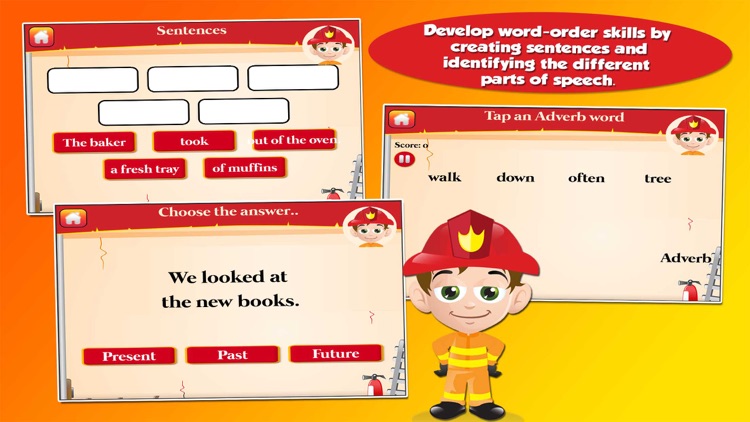 Fireman Grade 3 Learning Games screenshot-3