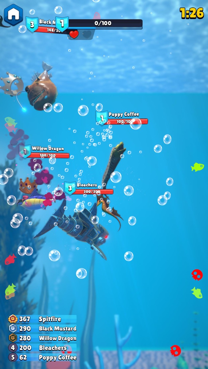 3D FISH PREDATOR GROW FEEDING