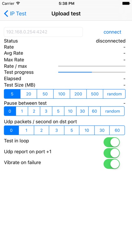 IP Test - Bandwidth test