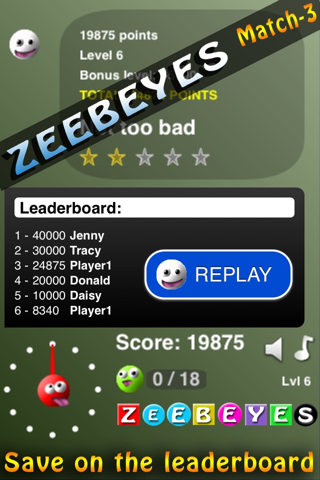 ZeebEyes Match-3 screenshot 4