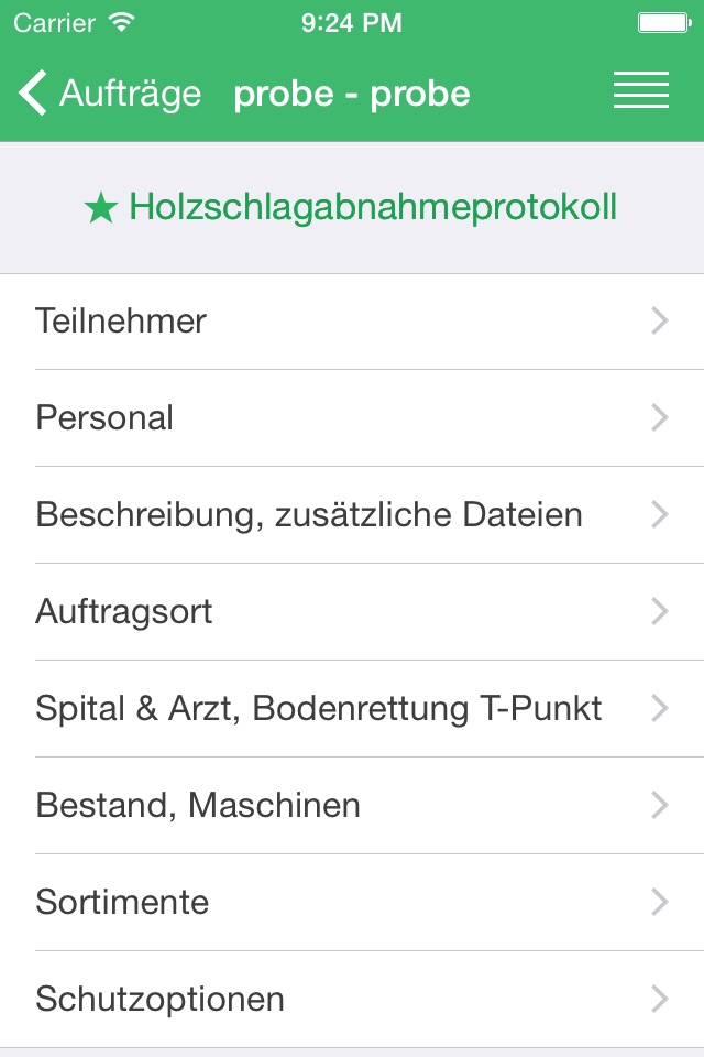 Forstauftrag screenshot 3