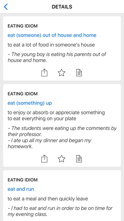 Education & Food idioms