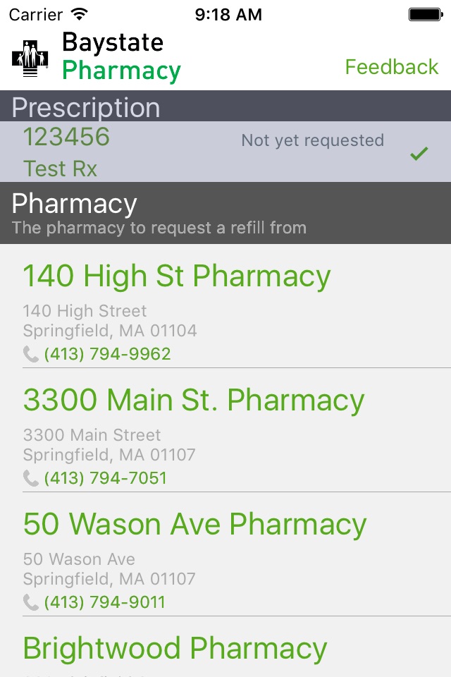 Baystate Health Pharmacy screenshot 2