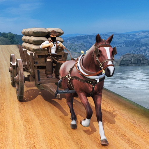 Horse Cart Riding-Horse Games Icon