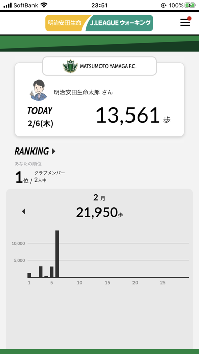 明治安田生命jリーグウォーキングのアプリ詳細とユーザー評価 レビュー アプリマ