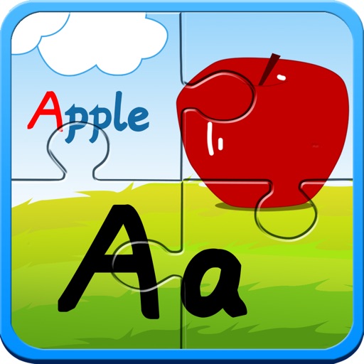 Alphabet ABC jigsaw flash card iOS App