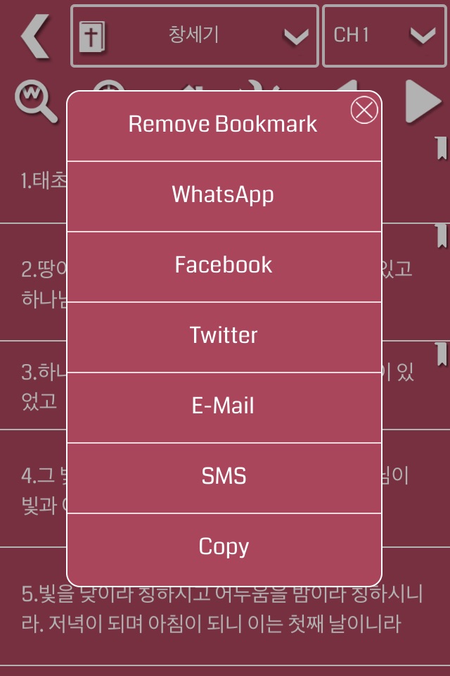 Korean Bible Offline screenshot 3