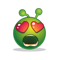App Icon for Green Smiley Emoji Stickers App in Brazil App Store