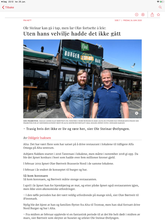 Finnmark Dagblad eAvis screenshot 3