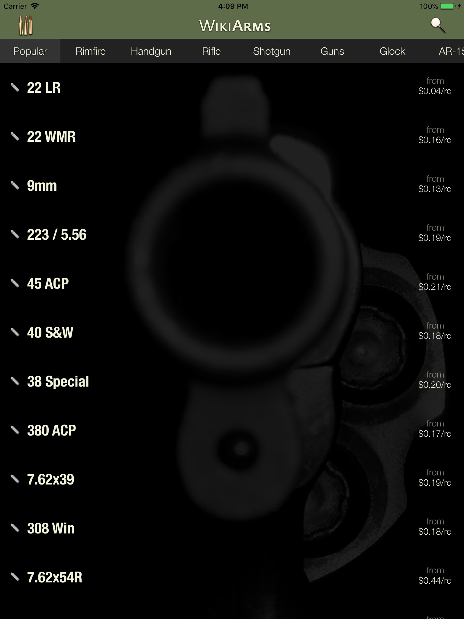WikiArms Ammo & Firearm Engine screenshot 2