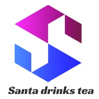 Santa drinks tea
