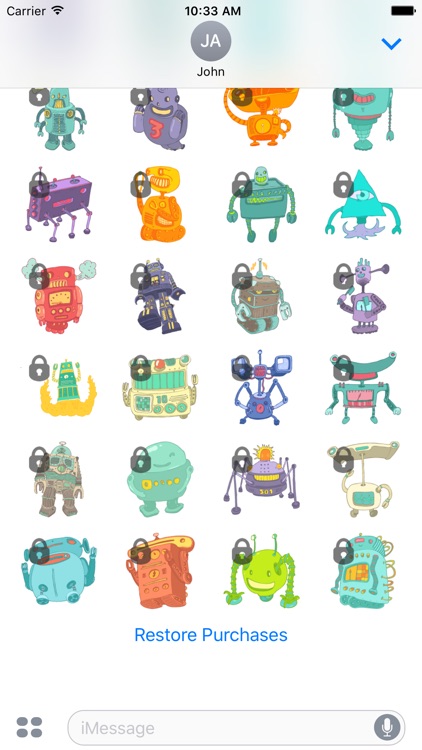 Robot Sticker Set screenshot-3