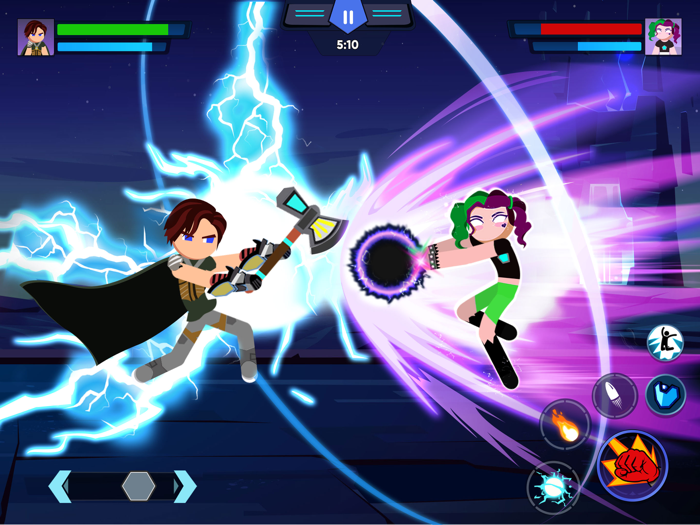 Stick Warriors Superhero Fight