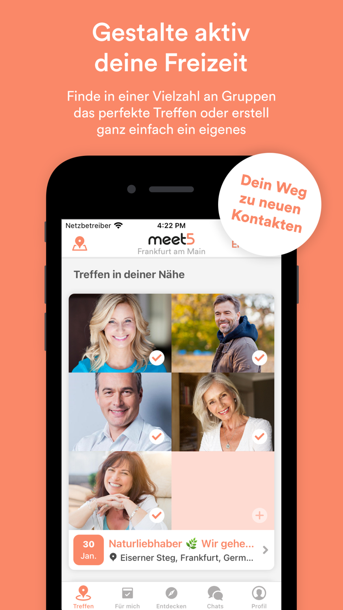 Meet5 Neue Leute kennenlernen