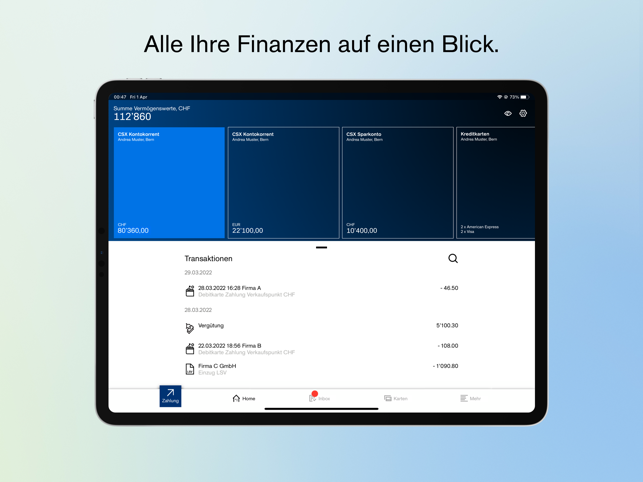 ‎Credit Suisse – CSX Screenshot