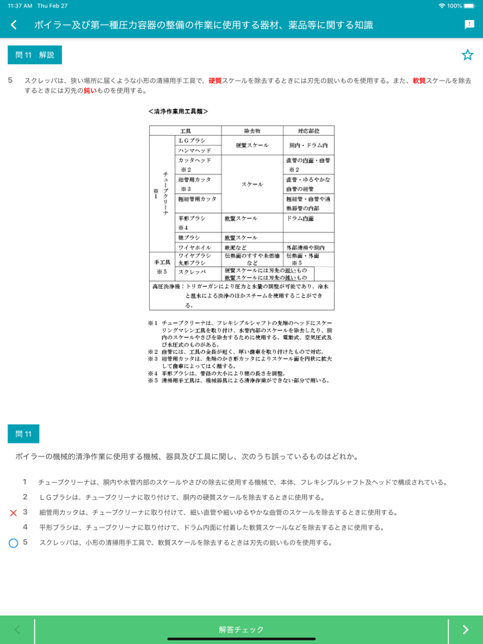 ボイラー整備士 2022年4月