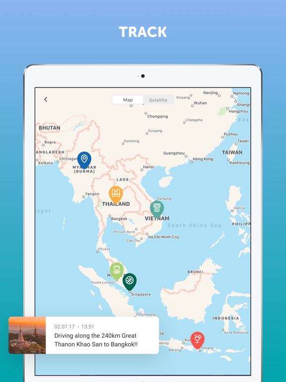 Journi Blog - Travel tracker screenshot 3