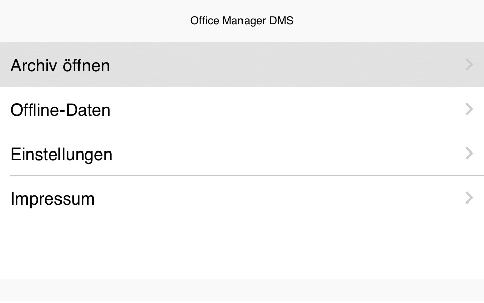 Office Manager DMS "to go" screenshot 3