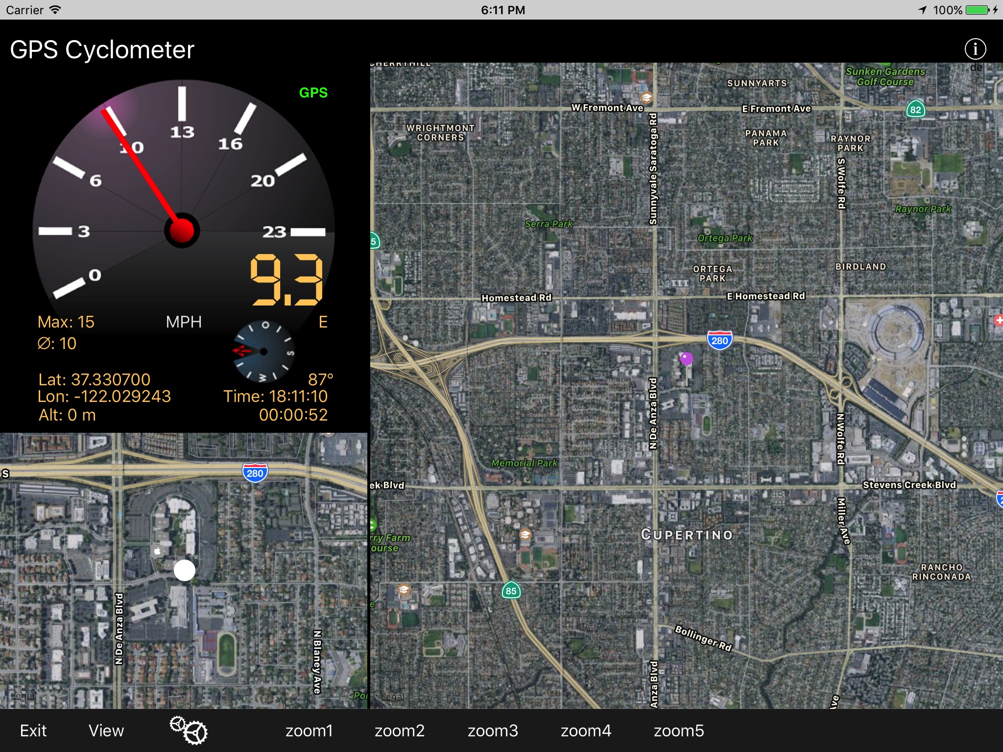 GPS Cyclometer screenshot 2