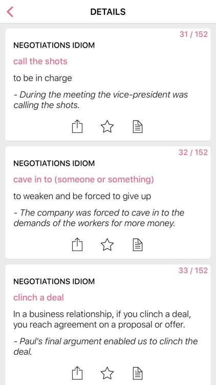 Food - Negotiation idioms