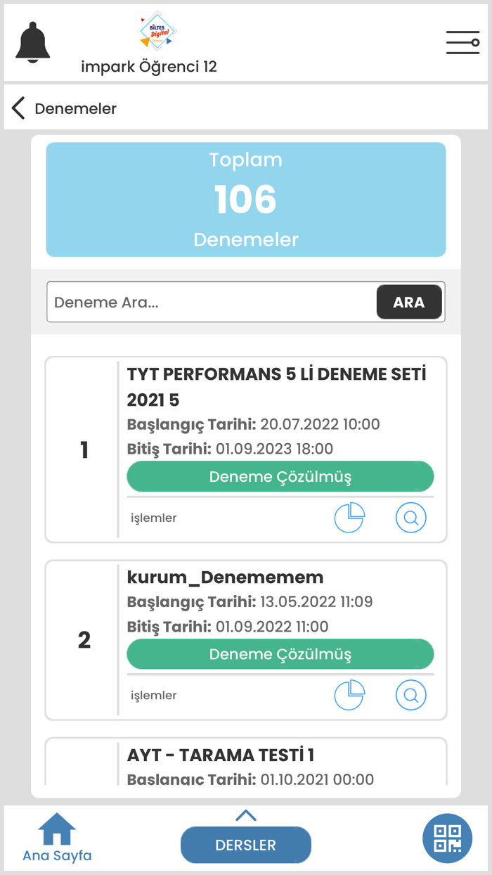 Biltes Digital Öğrenci