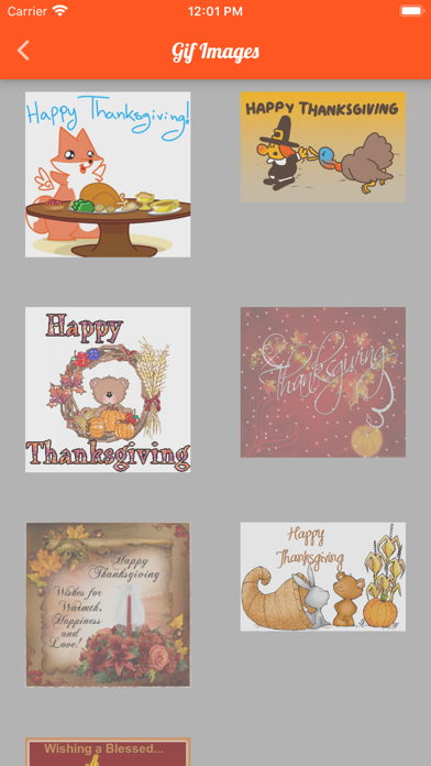 Happy Thanksgiving Day Gif SMS screenshot 3