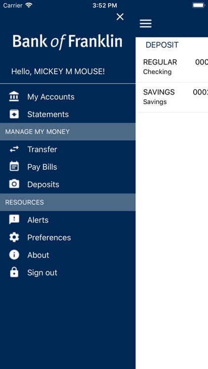 Bank of Franklin Mobile App