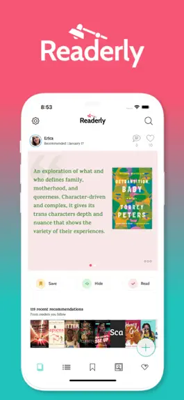 Game screenshot Readerly: Book Recs & Tracking mod apk