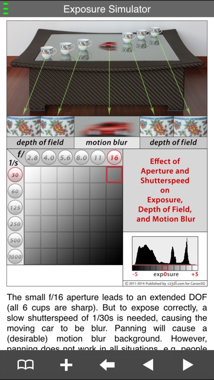 123di Exposure Simulator